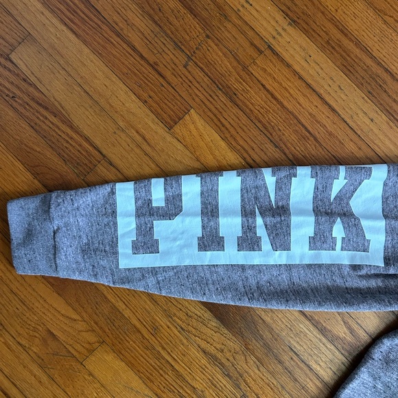 VS PINK Grey Half zip Pullover Size M - Picture 3 of 7